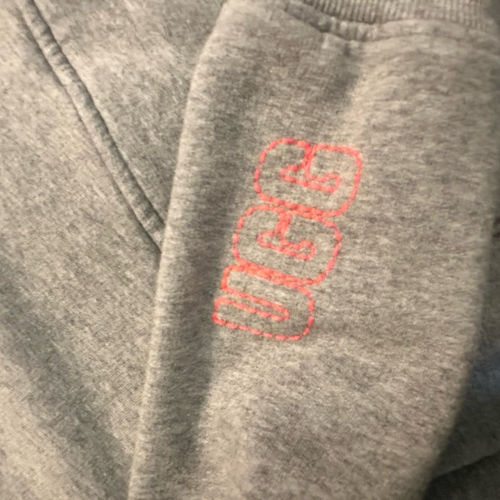 UGG Gray Joggers Set W/Orange Embroidered Logo (Hoodie&Joggers) 2pc. - Picture 9 of 9